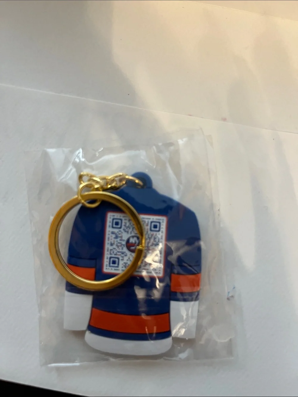 New York Islanders Jersey Keychain - Blue & Orange
